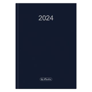 Kalendarz Dzienny Szefa A5 Granatowy 2024 9588344 Herlitz