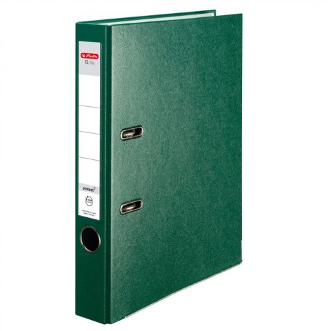 Segregator Q.FILE A4, 5 cm, PP zielony 300003091 HERLITZ