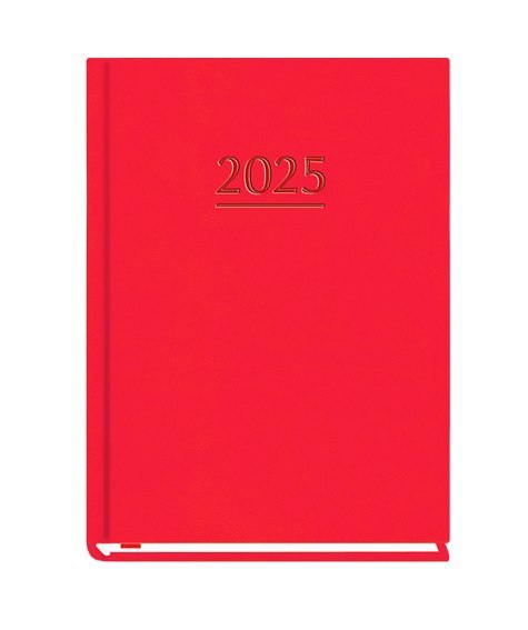 Terminarz OLA A6 2025 - czerwony Michalczyk i Prokop T-212V-C KALENDARZ tydzień na 2 stronach