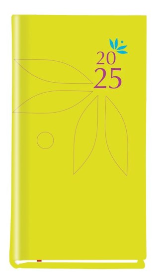 Terminarz Koliber 75x130mm 2025 pistacjowy Michalczyk i Prokop T-320-08 KALENDARZ tydzień na 2 stronach