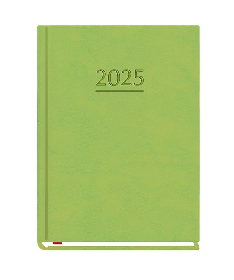 Terminarz OLA A6 2025 - zieleń Michalczyk i Prokop T-212V-Z KALENDARZ tydzień na 2 stronach