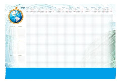 Terminarz-Planer B3 z listwą 2025 Globus Michalczyk i Prokop T-2-B3-1