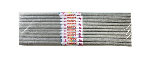 Bibuła marszczona 50x200cm, srebrny, 10 szt., HAPPY COLOR, HA 5020-81