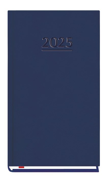 Terminarz Kieszonkowy 90x165mm 2025 - granatowy Michalczyk i Prokop T-231V-G kalendarz 1 tydzień na 2 stronach