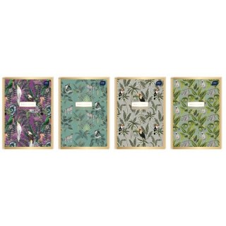 Brulion A4 96k kratka 70g METALLIC GOLD