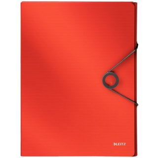 Teczka z gumką PP LEITZ SOLID 30mm jasnoczerwona 45681020