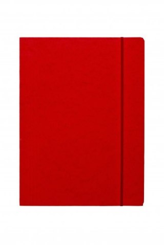 Teczka z gumką prostą DOTTS A4 preszpan czerwona 390g