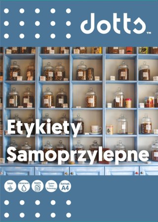 Etykiety samoprzylepne DOTTS A4 (100ark) 105x148mm (4 etyk/arkuszu)