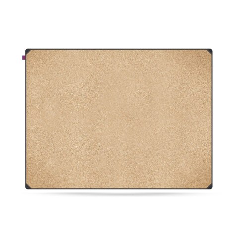 Tablica korkowa MemoBe idea EDGE ALL BLACK, rama aluminiowa czarna, 120x90 cm MITC120090.00.61.51