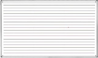 Tablica suchościeralna- magnetyczna 170x100cm trójlinia biała TSU17103L 2x3