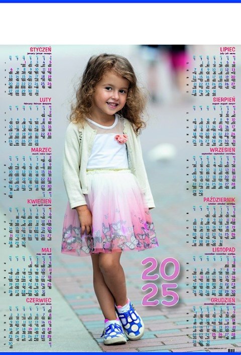 Kalendarz Plakatowy B-1, P17 - DZIECKO 2025 TELEGRAPH