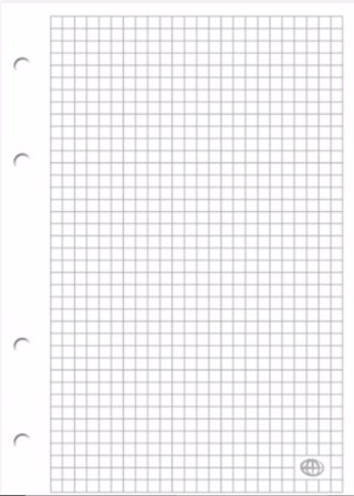 Wkład A4 100k do segregatora kratka biały 100kartek INTERDRUK