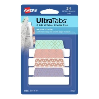 Zakładki indeksujące 63,5 x 25,4 mm metallic mix wzór AVERY 30123