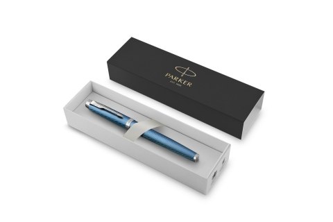 Pióro wieczne (F) PARKER IM PREMIUM BLUE GREY CT 2143651, giftbox PARKER SALE