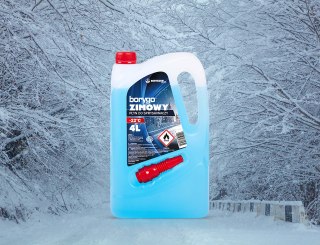 Płyn do spryskiwaczy 4L zimowy z lejkiem do -22C BORYSZEW