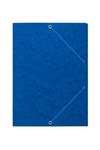 Teczka z gumką rogi DOTTS A4 preszpan niebieska 390g