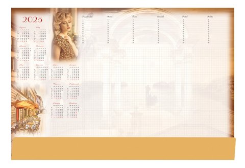 Terminarz-Planer B3 z listwą 2025 Kobieta Michalczyk i Prokop T-2-B3-2 kalendarz