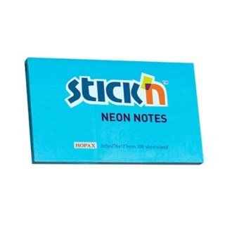Bloczek STICKnullN 127x76mm niebieski neonowy 100k 21100k 213 STICKnullN