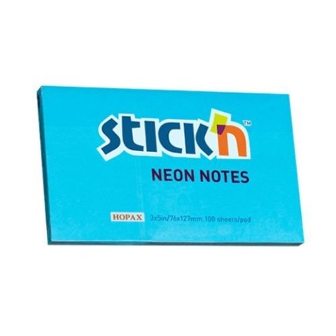 Bloczek STICKnullN 127x76mm niebieski neonowy 100k 21100k 213 STICKnullN