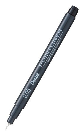 Cienkopis kalibrowany POINTLINER czarny S20P-05A 0,05mm PENTEL