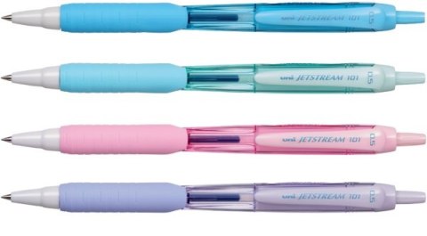 Długopis kulkowy różowa obudowa, niebieski SXN-101 UNI Jetstream