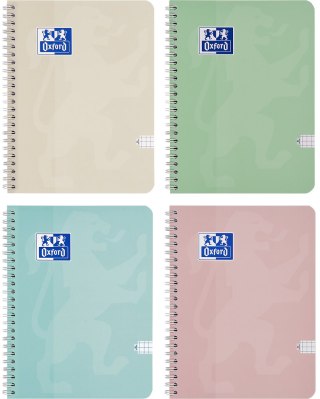 Kołozeszyt Oxford Touch Pastelowy A4 80 kartek mix 5 kolorów 400175356