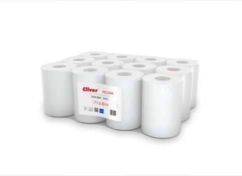 Ręcznik CLIVER 65m 1W EKO extra biały (op 12szt) 5951