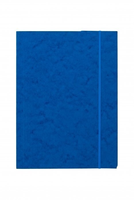 Teczka z gumką prostą DOTTS A4 preszpan niebieska 390g
