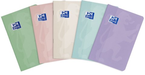 Zeszyt Oxford Touch Pastelowy A6 48 kartek 90 g kratka 5x5 mm 400175309