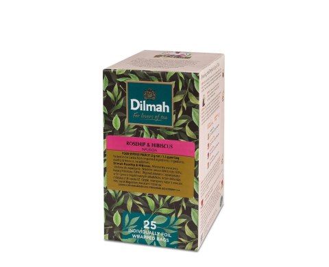 Herbata Dilmah Rosehip & Hibiscus 25 x 1,5g