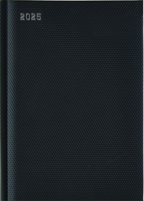 Kalendarz B-5 CLASSIC książkowy (C2), 09 - czarny karo 2025 TELEGRAPH