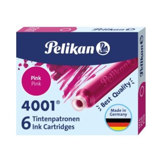 Naboje do piór, krótkie różowe 100435993 PELIKAN