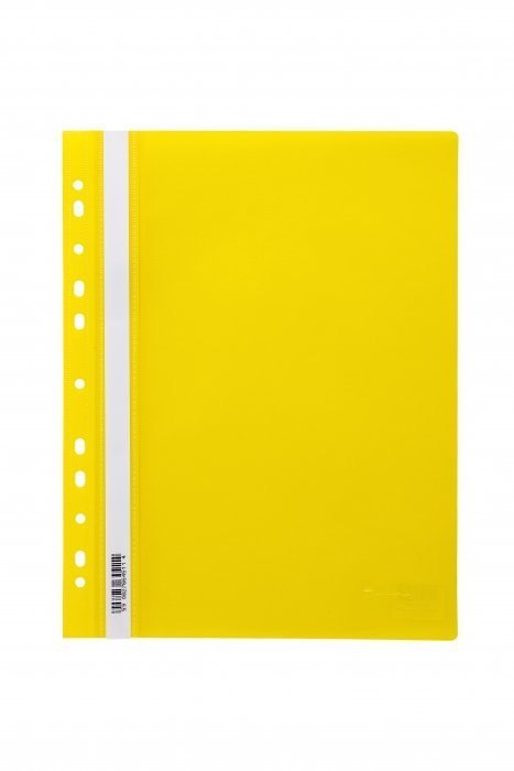 Skoroszyt wpinany PP DOTTS (20) żółty wzmocniony polipropylen SPP-DOT-02-04