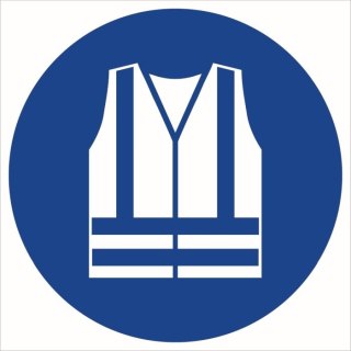 Tabliczka Nakaz stosowania kamizelki odblaskowej ZZ-26n/17974ZN (X)