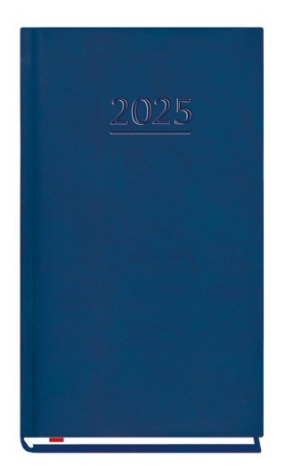 Terminarz Kieszonkowy 90x165mm 2025 - niebieski Michalczyk i Prokop T-231V-N kalendarz 1 tydzień na 2 stronach