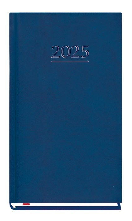 Terminarz Kieszonkowy 90x165mm 2025 - niebieski Michalczyk i Prokop T-231V-N kalendarz 1 tydzień na 2 stronach