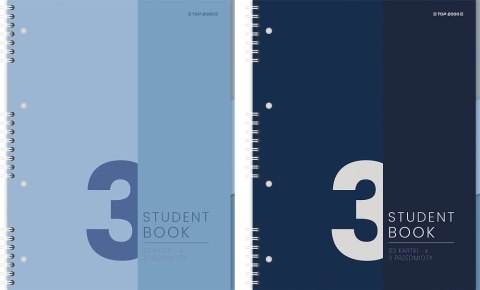 Kołozeszyt Top Studentbook 2SPI A4 100 kartek 70 g kratka 3 przekładki 40017952