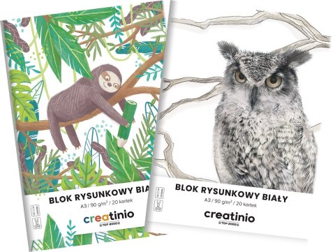Blok rysunkowy Top 2000 Creatinio A3 20 kartek 90 g biały 400176664