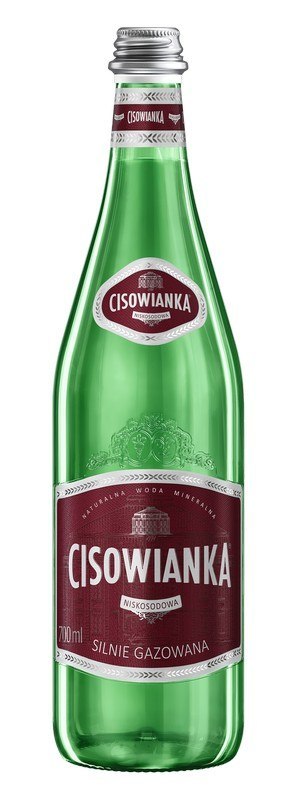 Woda CISOWIANKA 0.7l Silny gaz szkło karton 12 szt