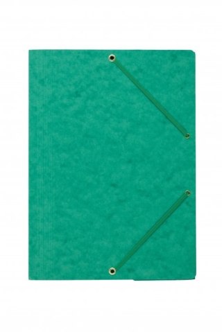 Teczka z gumką rogi DOTTS A4 preszpan zielona 390g