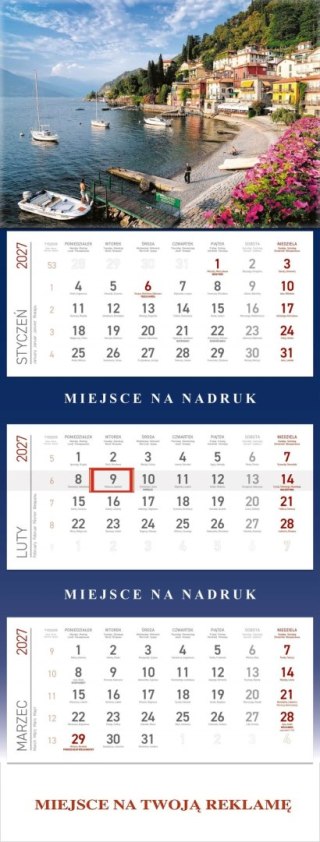 Kalendarz trójdzielny 2025 KS055B ZATOKA WOKÓŁ NAS