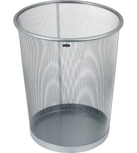 Kosz na papier siatka 19l srebrny GRAND 120-1333