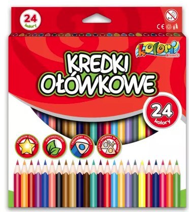 Kredki ołówkowe trójkątne 24kol. TT8357