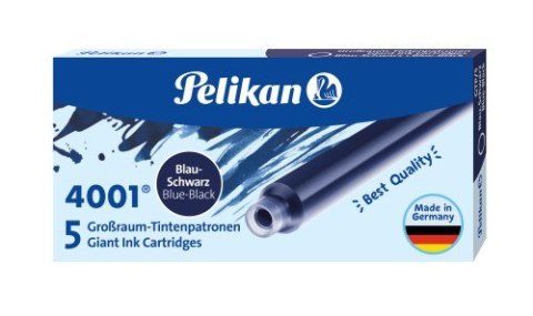 Naboje do piór, długie niebiesko-czarne 300004108 PELIKAN