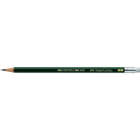 Ołówek CASTELL 9000/B Z GUMKĄ Faber-Castell 119201 FC SALE