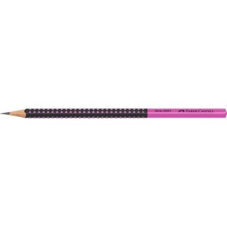 Ołówek GRIP 2001 TWO TONE CZARNY/RÓŻOWY Faber-Castell 517011 FC