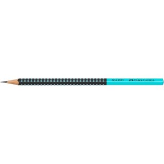 Ołówek GRIP 2001 TWO TONE CZARNY/TURKUSOWY Faber-Castell 517012 FC