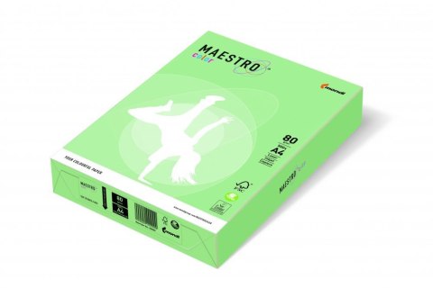Papier xero MAESTRO COLOR A4 80g MG28 seledyn, średni zielony