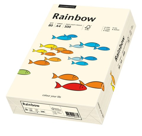 Papier xero kolorowy A3 80g. kremowy/kość słoniowa R03 RAINBOW 88042252/52 OPT