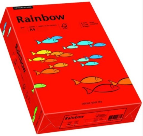 Papier xero kolorowy A4 160g ciemnoczerwony R28 RAINBOW 88042483